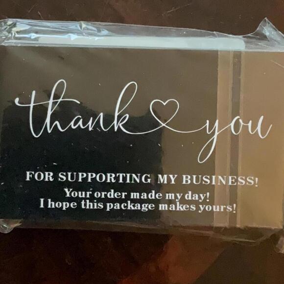 550 piece Thank you business cards and stickers - Picture 2 of 6